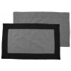 HOME ELEMENTS Tányéralátét szegéllyel 30x50 cm 6 db, világos- és sötétszürke újrahasznosított pamutból Összeg: 1 db Home Elements