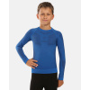 Kilpi NATHAN-JB Blue - 4 Boy´s seamless long sleeve base layer top