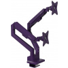 AROZZI ALZARE NEO DUO Purple/ stolný držiak pre 2 monitory/ plynový piest/ kovový/ fialový