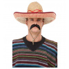 Sombrero - slamené, červený lem