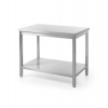 Samostatný stôl s policou – montovaný, hĺbka 600 mm, HENDI, Kitchen Line, 1400x600x(H)850mm