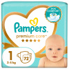 Plienky Pampers Premium Care Veľkosť 1 72 ks