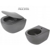 WC MISA - SET: WC 51x36x35,5 cm RIMLESS + BIDET, antracit (WC MISA - SET: WC 51x36x35,5 cm RIMLESS + BIDET, antracit)