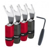 Audioquest SUREGRIP 300 BFA SPADE SILVER (SET 4KS)