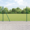zahrada-XL Hexagónový plot vidaXL Zelená 1.5x100 m Oceľ, Plotové stĺpy vidaXL s podstavcom 13 ks Ø32mm 83.5cm Pozinkovaná oceľ 3353599