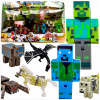 FIGÚRKY MINECRAFT VEĽKÁ SADA FIGÚROK 9 KUSOV FIGÚRKA NA HRANIE DRAK STEVE