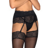 Podväzkový pás Obsessive Klarita garter belt - výpredaj Farba: Čierna, Veľkosť: S/M