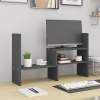 Stojan na monitor sivý (39-72)x17x43 cm masívna borovica-ForU-814011