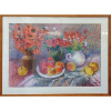 Zátišie s ovocím a makmi - akad. mal. Varuzhan Aghamyan, originálny, ručne maľovaný obraz M (do veľkosti 65x65cm) Viac farieb