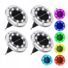 Solárne svietidlá - Solárne lampy Disk Svetlo 4 ks RGB Farba (Solárne svietidlá - Solárne lampy Disk Svetlo 4 ks RGB Farba)