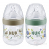 Nuk fľaša dojčenská For Nature s kontrolou teploty hnedá 150 ml