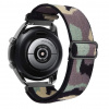 eses Nastaviteľný nylónový elastický loop remienok pre smart hodinky 20 mm Farba: maskáčová kamufláž