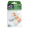 Dr. SOS Transparent náplasť prúžky mix vodeodolné (4 veľkosti) 1x20 ks