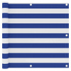Vidaxl Balkónový paraván, bielo-modrý, 90x500