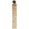 H&L Drevený meter Tiger na stenu 119 × 19,5 cm prírodný A814-TY-00