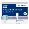 658001 - M1 - Tork Mini prenosný zásobník na kotúče so stredovým odvíjaním - štartovací balíček 1 zásobník + 2x dokovací držiak + 1 kotúč Tork papierová utierka Plus (101221)