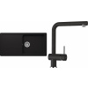 Set Schock S23-4 (dřez Formhaus D-100L Onyx + baterie Epos.120 Onyx)