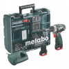 Metabo Náradie - 12V AKU vŕtačka s príklepom a príslušenstvom, 2x aku 2,0 Ah Li-Power, nabíjačka 600080880