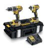 DeWALT Náradie - 18V AKU sada príklepovej vŕtačky a rázového uťahovača, 2x aku 5,0 Ah XR, nabíjačka DCK266P2