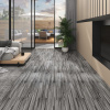 zahrada-XL Nesamolepiace podlahové dosky, PVC 5,26 m² 2 mm, sivé pruhy 146568