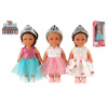Teddies Bábika princezná plast 12cm pevné telo 3 druhy v krabičke 7x15x5cm