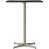 Barový stôl Nook Star Base štvorcový 93 cm, čierny, s olivovou základňou