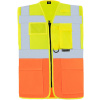 Korntex Berlin Multifunkčná reflexná vesta na zips KX802 Signal Yellow 6XL