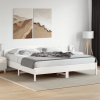 zahrada-XL Posteľ bez matraca biela 200x200 cm masívna borovica 3216189