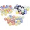 SKLENENÉ gule MARBLES GOKI 1,5 cm - 2,5 cm, sada 21 kusov