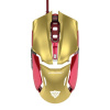 E-Blue Myš IRON MAN ARMOR EMS610, optická, 6tl., 1 koliesko, drôtová (USB), zlatá, 4000dpi EMS610GOAA-EU