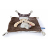 Plyšový medvedík na maznanie Bear Taupe Flat Comforter Doudou et Compagnie s QR kódom na rozprávky hnedý 25 cm od 0 mes