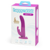 Happyrabbit Strap-On - zajačikový vibračný pásik (fialový)