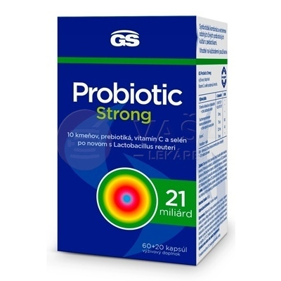 GS Probiotic Strong 80 kapsúl (60+20 zadarmo)