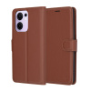 Techsuit - Leather Folio puzdro pre Oppo Reno13 F 4G / Reno13 F 5G / Reno13 FS 5G - hnedé KF2346610