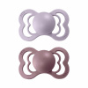 BIBS Supreme symetrické cumlíky zo silikónu 2ks - veľkosť 1 - Dusky Lilac / Heather