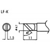 Hrot pre bezolovnaté spájky LF-K