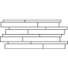 STONES&MORE 2.0 Stone Sahara Noir 15x60cm Modulo Listello Sfalsato 3D Matte Rett.