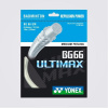 Bedmintonový výplet Yonex BG 66, Ultimax, 0,65mm, 10m, METALLIC WHITE (4547656644760)