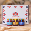 Včelařství Domovina Ovocné mámenie darčekové balenie 3x170 g ochutené medy Design: Domovina