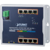 Planet WGS-4215-8P2S plochý L2/L4 switch, 8x1Gb, 2x1Gb SFP, 8x PoE 802.3at 200W, 48-56VDC, -40~75°C, IP30, fanless