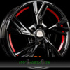 MAM MAM RS5 8,5x19 5x112 ET45.00 black painted red inside (bpri)