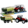 LEAN TOYS Veľký traktor s prívesom na poľnohospodársky stroj 65 cm
