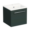 Kúpeľňová skrinka s umývadlom Intedoor TRENTA 40 cm šalviovo zelená matná TRE MINI 40 1Z S A9146