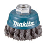 MAKITA Misková kefa z oceľového drôtu - splietaný drôt M14 Variant: 60 mm D-24119