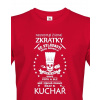 Pánske tričko pre kuchárov, Barva Červená, Velikost 2XL Bezvatriko.cz 0216