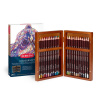 Súprava mäkkých pasteliek Derwent Coloursoft 24 ks v drevenom boxe