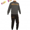 Givova Tréningová súprava Tuta one full zip, tmavo sivá / oranžová Veľkosť: L