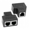 Rozbočovač / Splitter Ethernet 2 RJ45 Zásuvky, 2ks