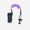 DECATHLON Leash na bodyboard 500 2v1 na zápästie aj biceps fialový, plug v balení.