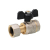 Ermetiq Mosadzný guľový ventil 3/4